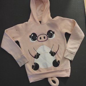 URBAN KIDS light pink character pig Hoodie Girl's L/G (14)